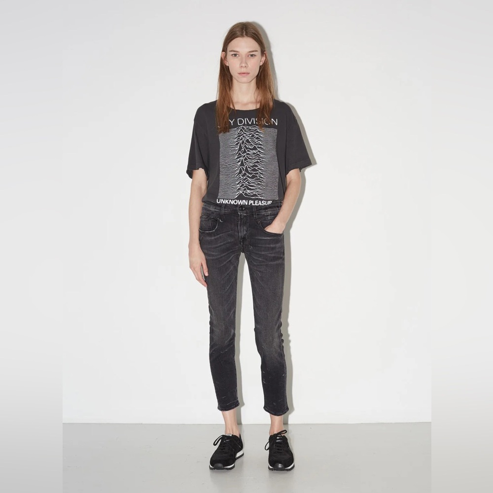 R13 High Rise Marbled Black Skinny Jean - NWT size 25